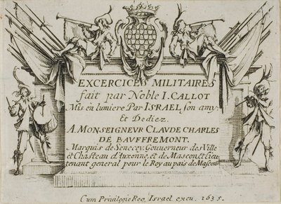Frontispiz, aus Die militärischen Übungen von Jacques Callot