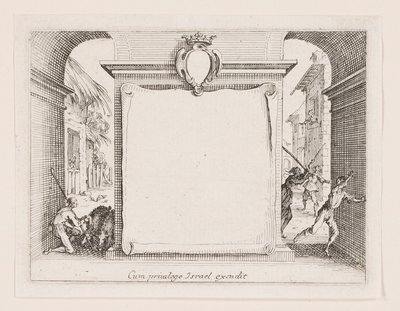 Frontispiz, aus der Serie La vie de l von Jacques Callot