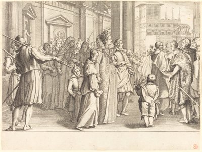 Großherzogin bei der Prozession der jungen Mädchen von Jacques Callot