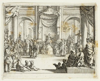 Jesus unter den Doktoren, aus dem Neuen Testament von Jacques Callot