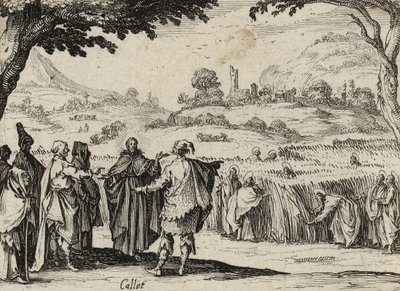 Jesus und die Pharisäer, 1635 von Jacques Callot