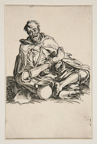 Le Malingreux - Nr. 13 von Les Gueux von Jacques Callot