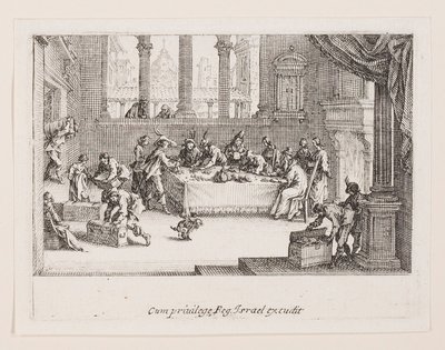 Die Aufteilung des Vermögens, aus der Serie Das Leben des von Jacques Callot