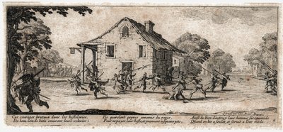 Les Miseres et les Malheurs de la Guerre (Gravur) von Jacques Callot