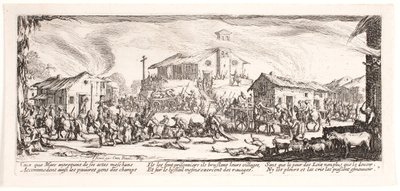 Die Elenden und die Unglücke des Krieges (Blatt 7) von Jacques Callot