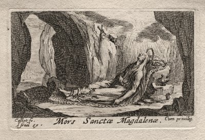 Die Büßer: Tod der Heiligen Magdalena von Jacques Callot