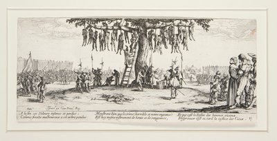 Die großen Elenden des Krieges: Nr. 11 - Der Galgen von Jacques Callot
