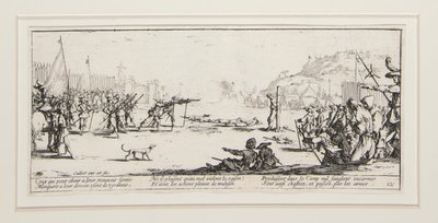 Die großen Elendnisse des Krieges: Nr. 12 - L von Jacques Callot