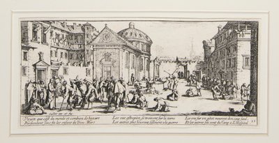 Die großen Elenden des Krieges: Nr. 15 - L von Jacques Callot