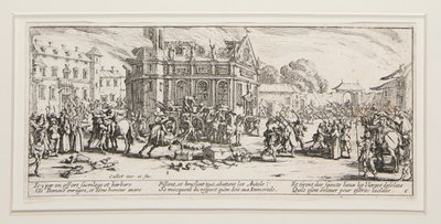Les grandes miseres de la guerre: Nr. 6 - Verwüstung von von Jacques Callot
