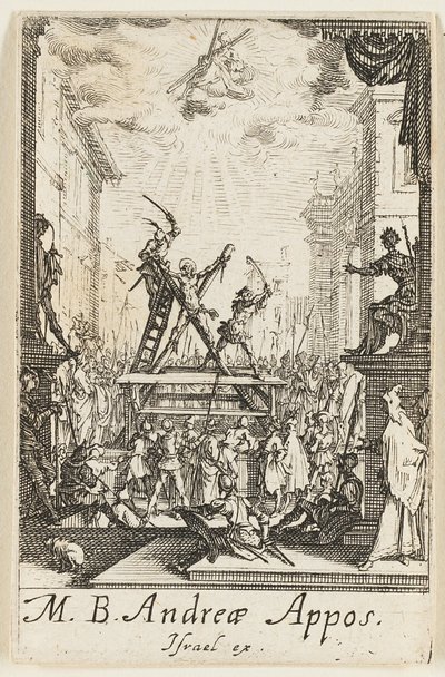 Martyrium des Heiligen Andreas, Platte drei aus Die Martyrien der Apostel von Jacques Callot