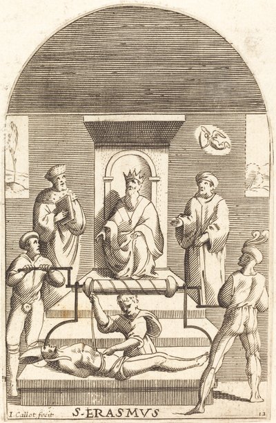 Martyrium des heiligen Erasmus, 1608-1611 von Jacques Callot