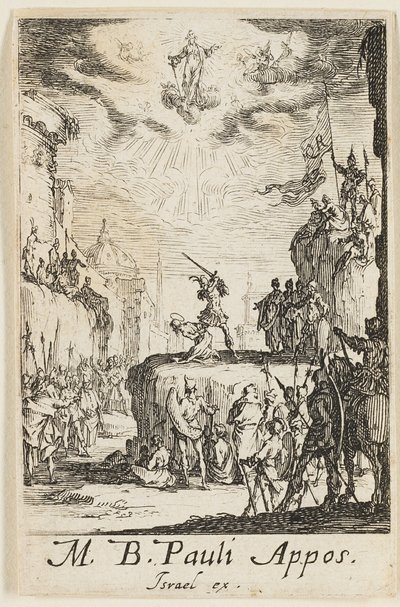 Martyrium des Heiligen Paulus, Platte zwei aus Die Martyrien der Apostel von Jacques Callot