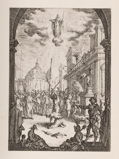 Martyrium des Heiligen Jacques, Nr. 3 aus Das Martyrium der Apostel von Jacques Callot