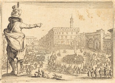 Piazza della Signoria, Florenz von Jacques Callot