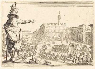 Piazza della Signoria, Florenz von Jacques Callot