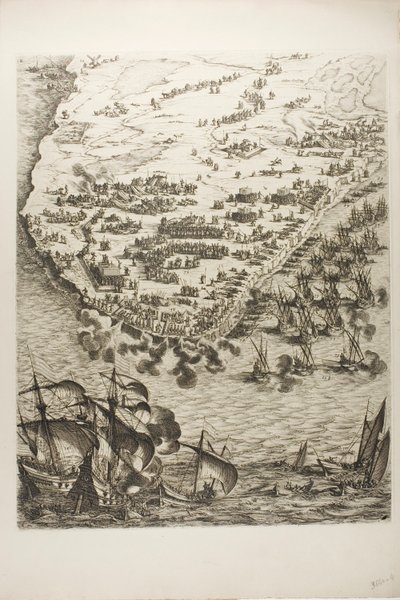 Tafel Vier aus La Siège de la Rochelle von Jacques Callot