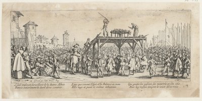 Rad, Blatt 14 der Folge "Grauen des Krieges" von Jacques Callot