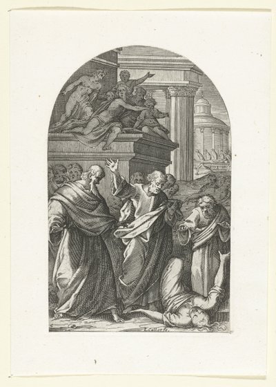 Saphira mit dem Tod bestraft von Jacques Callot