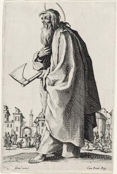 Heiliger Thaddäus oder Heiliger Judas aus Les Grands Apôtres, 1631 von Jacques Callot