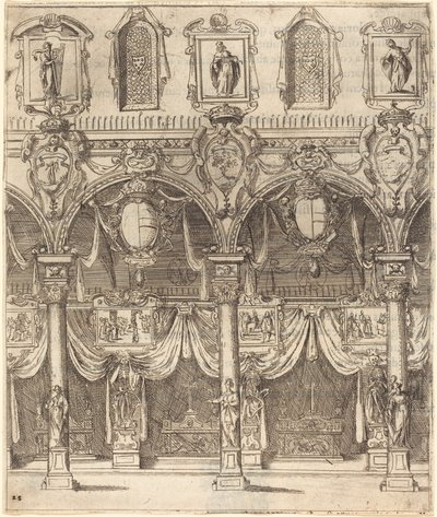 Seitenschiff von San Lorenzo, Florenz von Jacques Callot