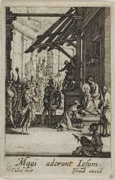 Die Anbetung der Könige, aus dem Leben der Jungfrau von Jacques Callot