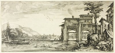 Die Badenden, aus Verschiedenen Szenen in Florenz entworfen von Jacques Callot