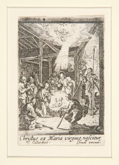 Die Geburt Christi, Nr. 7 aus Das Leben der Jungfrau von Jacques Callot