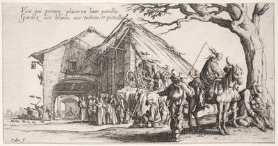 Die Bohémiens: Der Rastplatz: Die Wahrsagerin von Jacques Callot
