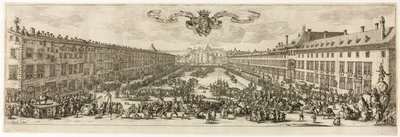 Die Carrière oder Rue Neuve in Nancy (Die neue Straße) von Jacques Callot