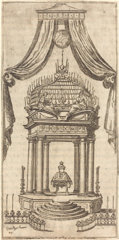 Der Katafalk, 1612 von Jacques Callot