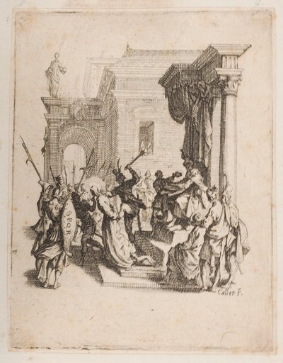 Die Verurteilung, Nr. 5 von 11 aus Die kleine Passion von Jacques Callot