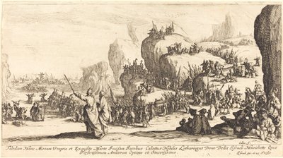 Die Durchquerung des Roten Meeres von Jacques Callot