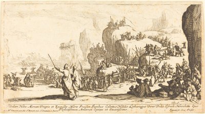 Die Durchquerung des Roten Meeres von Jacques Callot