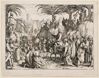 Der Einzug in Jerusalem, aus der Serie „Das Neue Testament“ von Jacques Callot