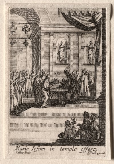 Das Leben der Jungfrau Maria: Die Darstellung Christi im Tempel von Jacques Callot
