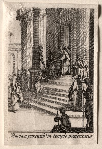Das Leben der Jungfrau Maria: Die Darstellung der Jungfrau Maria im Tempel von Jacques Callot