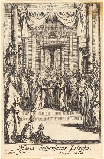 Die Heirat der Jungfrau, um oder nach 1630 von Jacques Callot