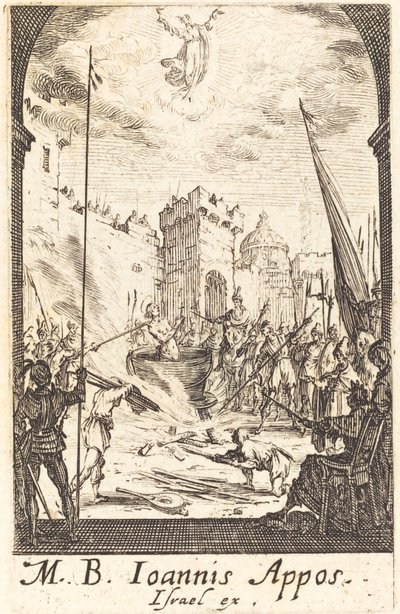 Das Martyrium des Heiligen Johannes des Evangelisten von Jacques Callot