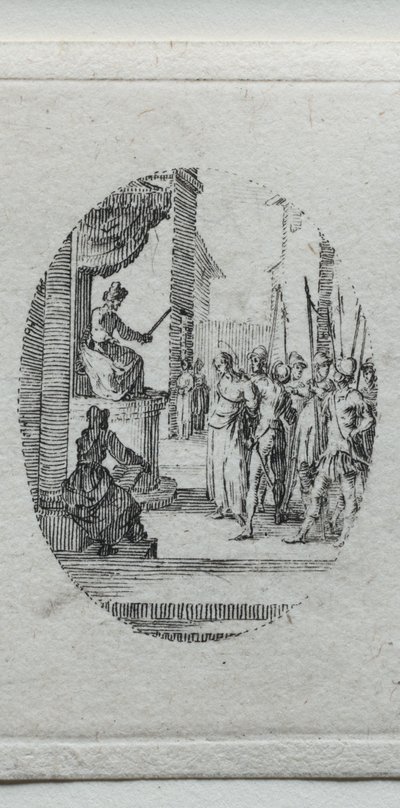Die Geheimnisse der Passion: Christus vor Pilatus von Jacques Callot