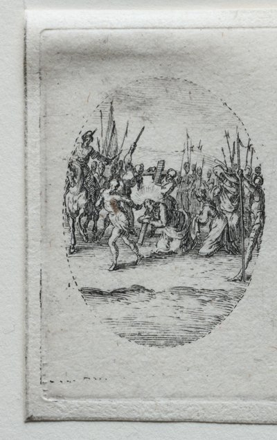 Die Geheimnisse der Passion: Das Tragen des Kreuzes von Jacques Callot