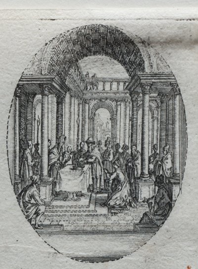Die Geheimnisse der Passion: Die Darstellung im Tempel von Jacques Callot