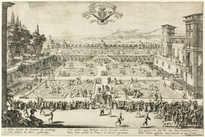 Die Palastgärten in Nancy von Jacques Callot