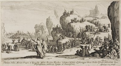 Der Durchzug durch das Rote Meer von Jacques Callot