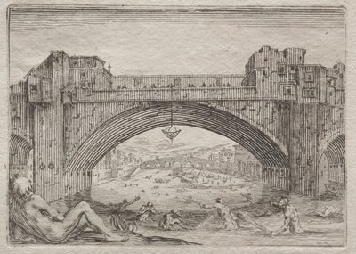 Die Ponte Vecchio, Florenz von Jacques Callot