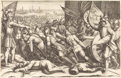 Die Wiedereinschiffung der Truppen, ca. 1614 von Jacques Callot