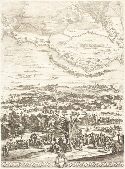 Die Belagerung von Breda [Platte 5 von 6], 1627-1628 von Jacques Callot