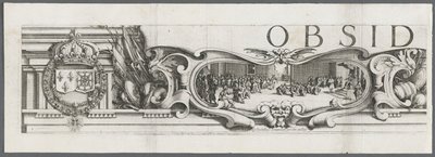 Die Belagerung von La Rochelle: Platte 1 von Jacques Callot