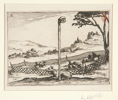 Das wachsame Auge - Nr. 2 aus der Serie von Jacques Callot