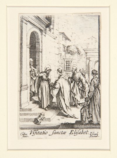 Die Heimsuchung, Nr. 6, aus Das Leben der Jungfrau von Jacques Callot